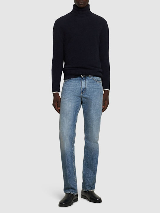 Piacenza Cashmere: Wool knit turtleneck sweater - men_1 | Luisa Via Roma