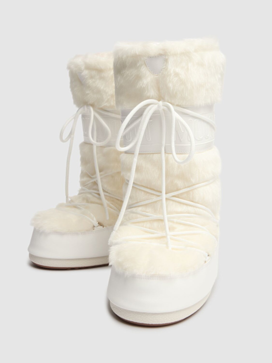 Moon Boot: Tall Icon moon boots - White - women_2 | Luisa Via Roma