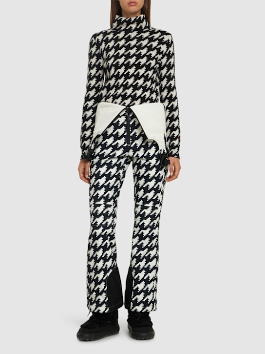 Perfect Moment: Maglia collo alto pied de poule - Nero/Bianco - women_1 | Luisa Via Roma