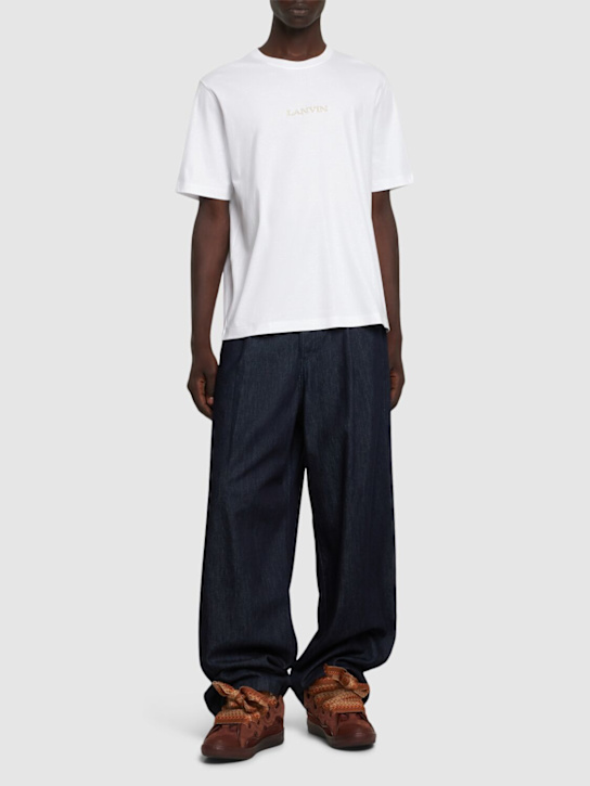 Lanvin: Brodé Bouclette t-shirt - men_1 | Luisa Via Roma