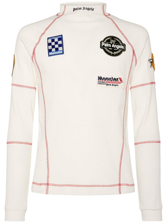 Moncler Genius: Moncler x Palm Angels cotton t-shirt - men_0 | Luisa Via Roma