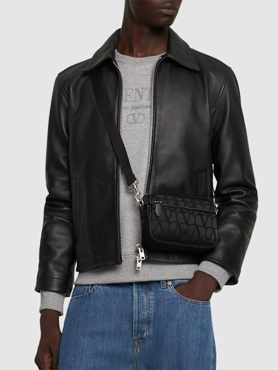 Valentino Garavani: Toile Iconographe crossbody bag - men_1 | Luisa Via Roma