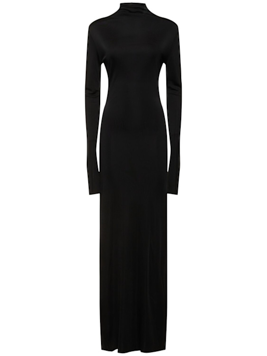 Norla viscose jersey long dress - Thumbnail 1