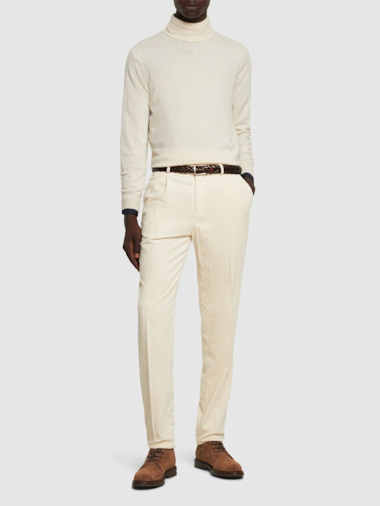 Brunello Cucinelli: Cotton corduroy pants - men_1 | Luisa Via Roma