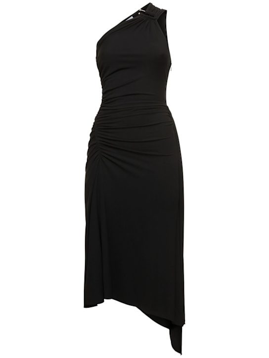 Ruched jersey one-shoulder dress - Thumbnail 1