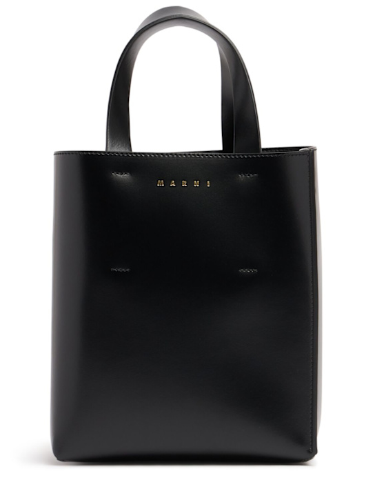 Marni: Mini N/S Museo leather tote bag - women_0 | Luisa Via Roma