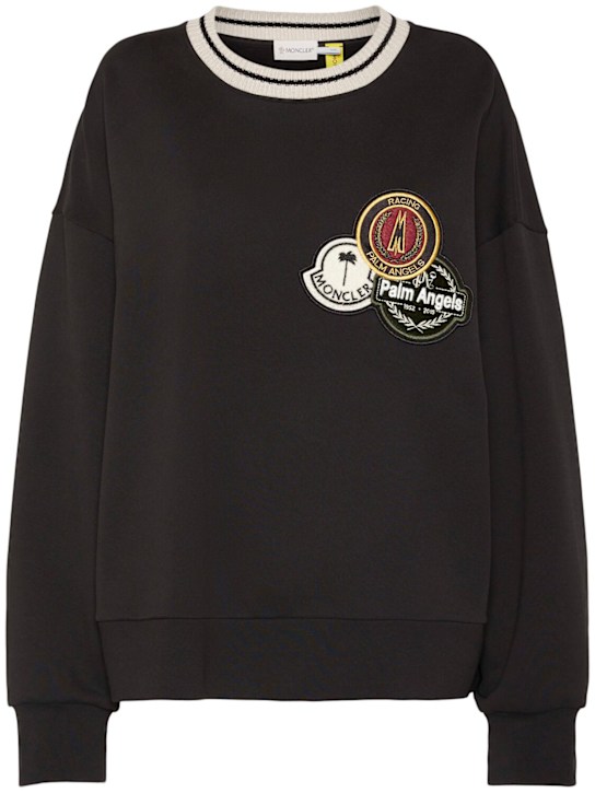 Moncler Genius: Moncler x Palm Angels cotton sweatshirt - women_0 | Luisa Via Roma