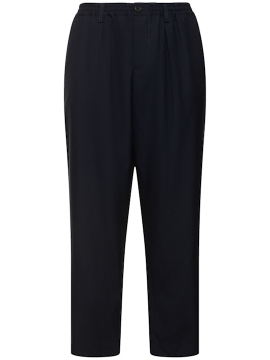 Marni: Tropical wool loose crop pants - men_0 | Luisa Via Roma