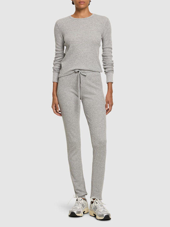 Thermal jersey drawstring pants - Thumbnail 2