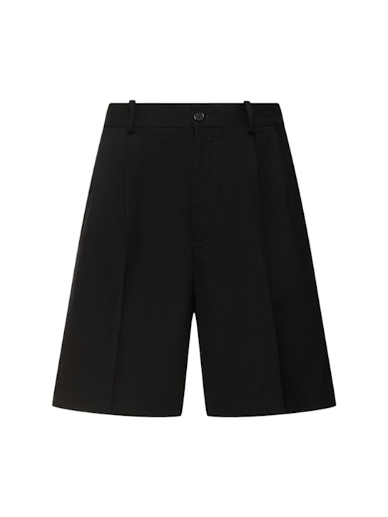 Acne Studios: Shorts aus gewebter Wolle „Radd“ - men_0 | Luisa Via Roma