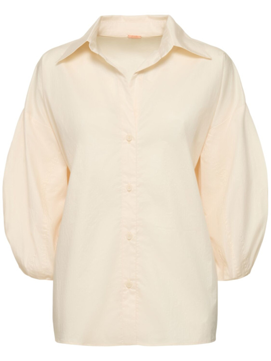 Johanna Ortiz: Flechada cotton poplin shirt - women_0 | Luisa Via Roma