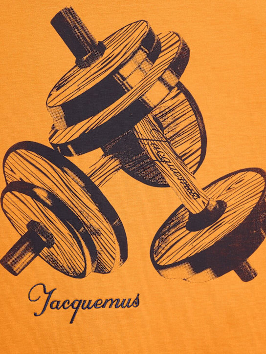 Jacquemus: Le t-shirt halteres cotton t-shirt - men_4 | Luisa Via Roma