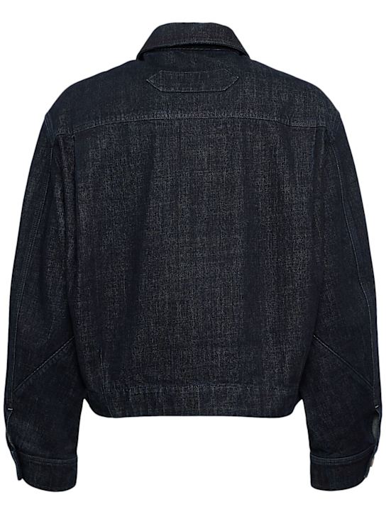 Jacquemus: La veste de-nîmes canevas denim jacket - Navy - men_3 | Luisa Via Roma