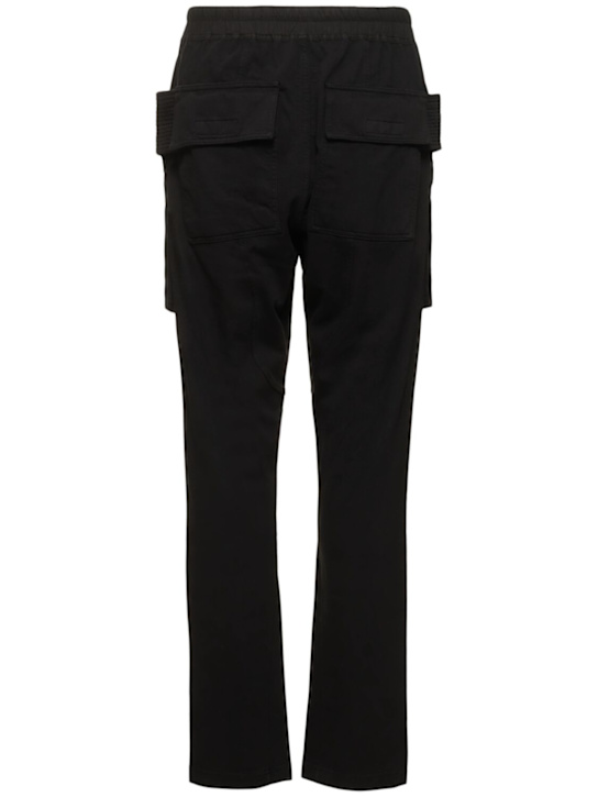 Rick Owens DRKSHDW: Creatch cotton drawstring cargo pants - men_4 | Luisa Via Roma