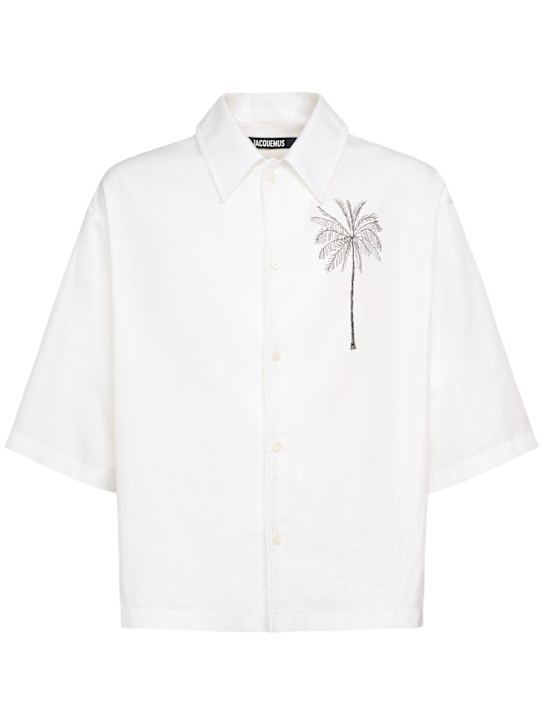 Jacquemus: La chemise aloe cotton shirt - men_0 | Luisa Via Roma