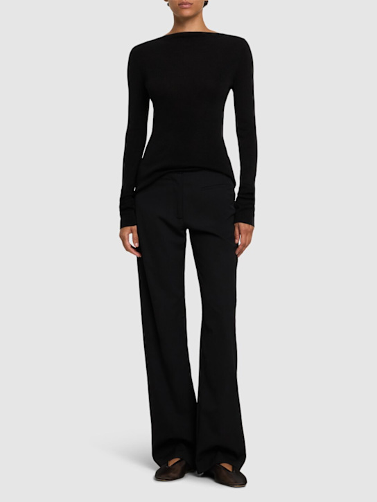 St. Agni: Raw edge pants - women_1 | Luisa Via Roma