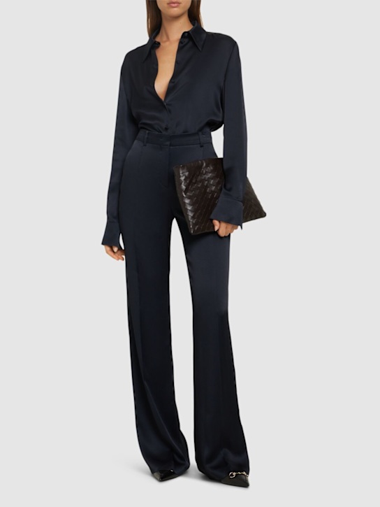 Satin wide leg pants - Thumbnail 2