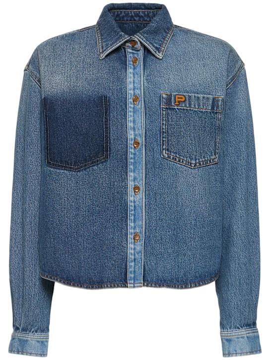 Patchwork denim shirt - Thumbnail 1