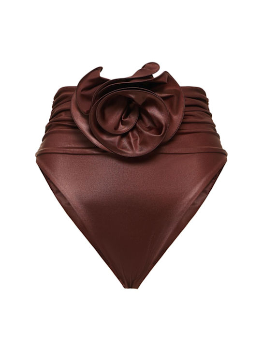 Lycra rose bikini bottoms - Thumbnail 1