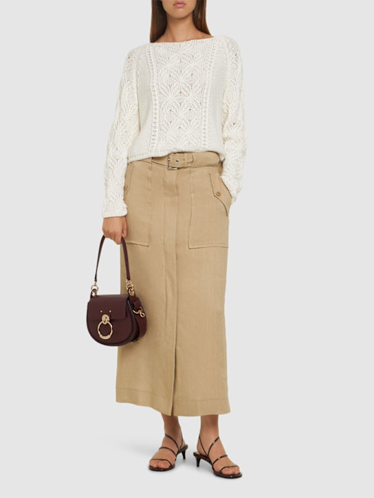 Alberta Ferretti: Embroidered knit sweater - women_1 | Luisa Via Roma