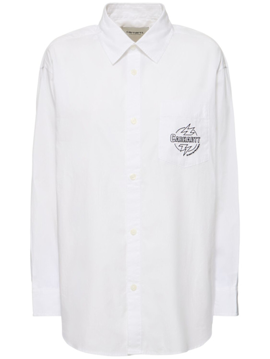 Carhartt WIP: Ablaze cotton poplin shirt - women_0 | Luisa Via Roma