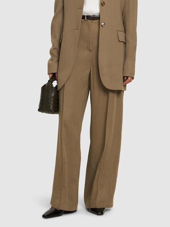 Paris Texas: 10mm Bettina leather slingback flats - women_1 | Luisa Via Roma