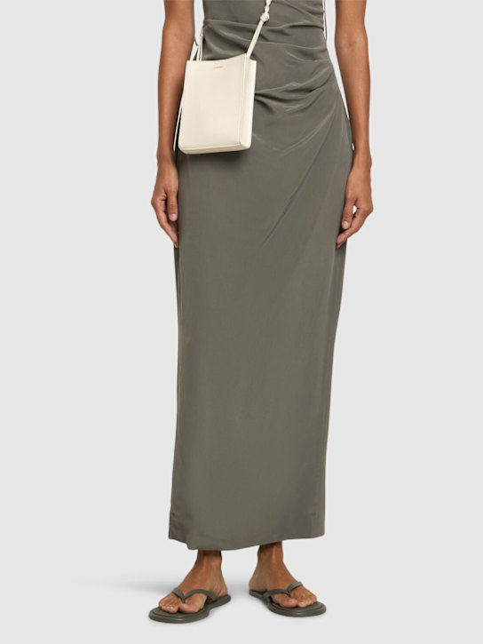 St. Agni: 5mm Leather flip flop sandals - women_1 | Luisa Via Roma