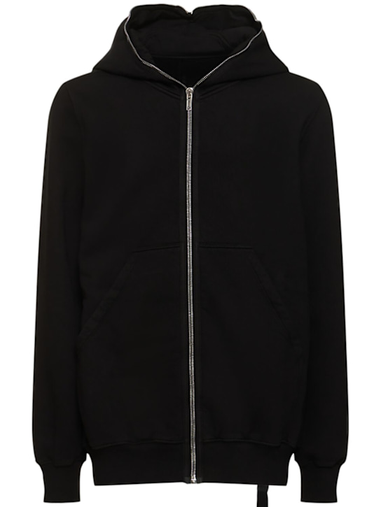 Rick Owens DRKSHDW: Gimp hooded cotton sweatshirt - men_0 | Luisa Via Roma