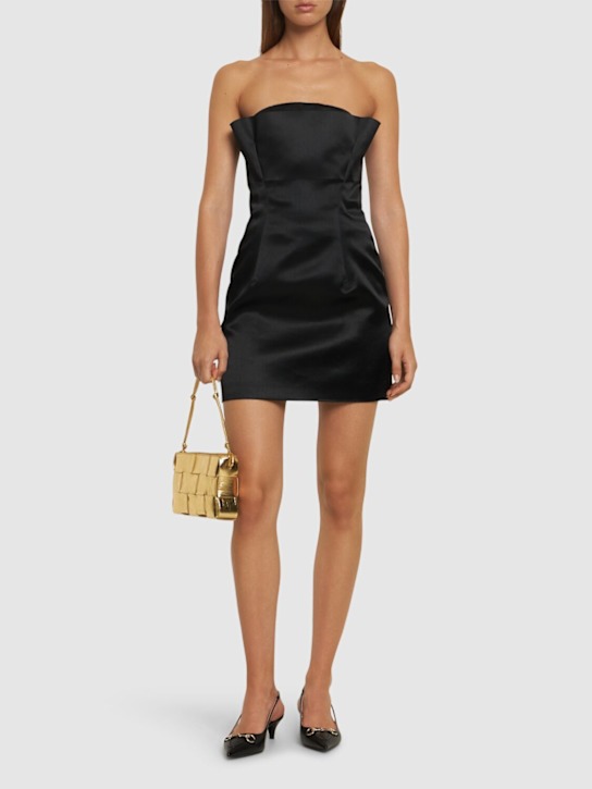 Strapless duchesse mini dress - Thumbnail 2