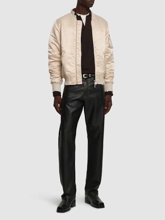Giorgio Brato: Bomber in cotone e nylon dyed - Beige - men_1 | Luisa Via Roma