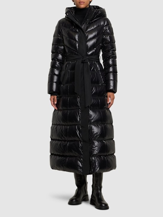 Mackage: Calina hooded light down coat - Black - women_1 | Luisa Via Roma