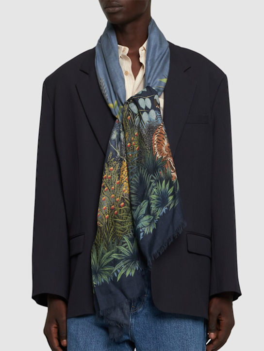 Etro: Cashmere & modal scarf - men_1 | Luisa Via Roma