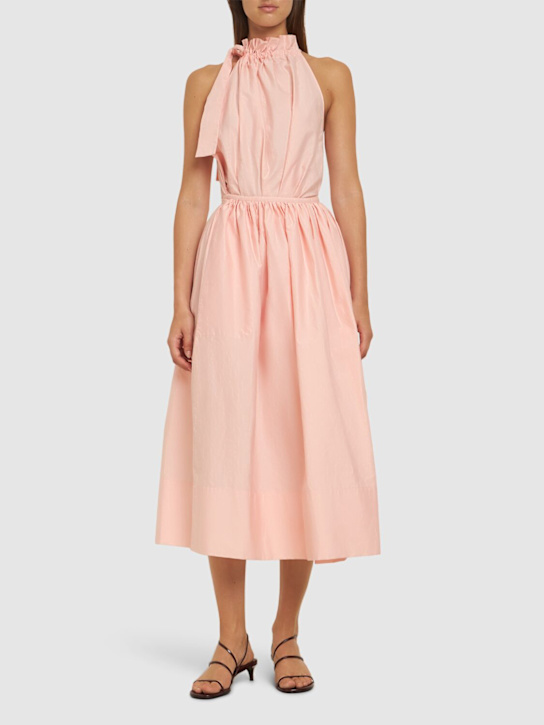 Cotton blend jacquard midi dress - Thumbnail 2