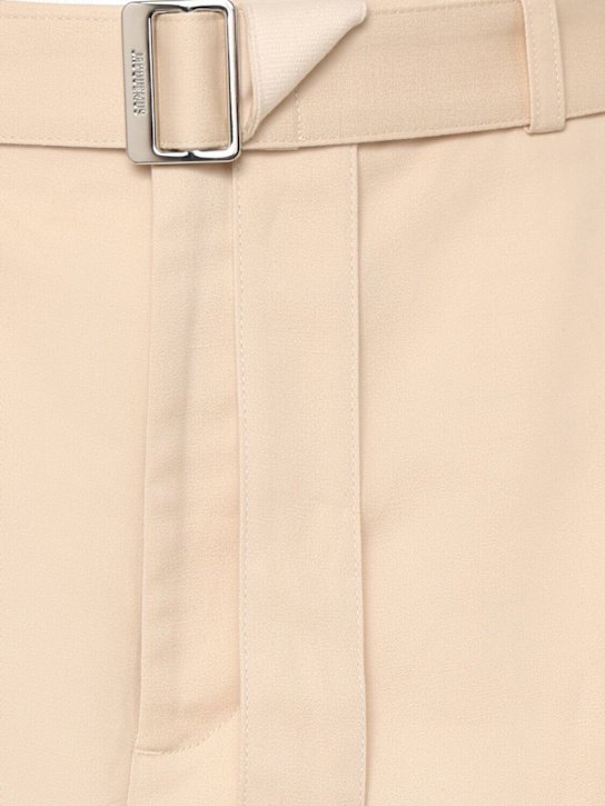 Jacquemus: Le cargo bermuda cotton & linen shorts - Beige - men_2 | Luisa Via Roma