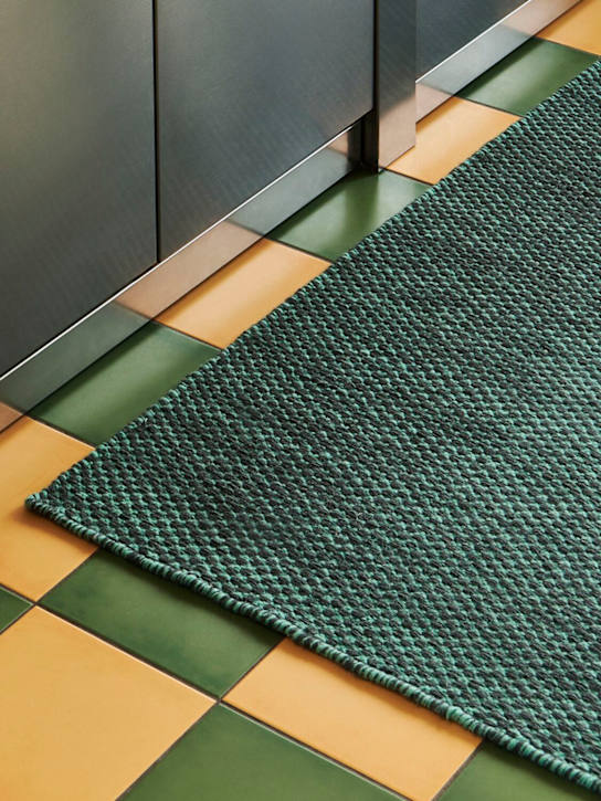 HAY: Moiré wool runner - Green - ecraft_1 | Luisa Via Roma