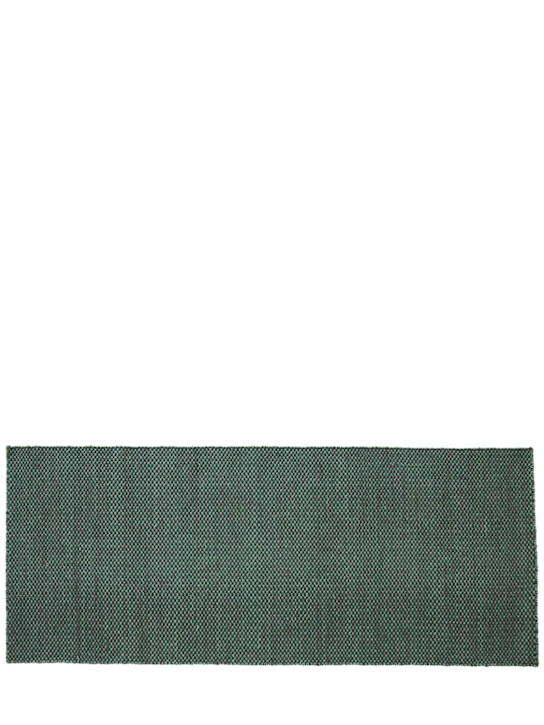 HAY: Moiré wool runner - Green - ecraft_0 | Luisa Via Roma