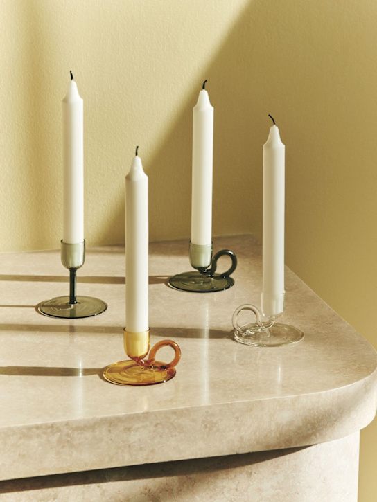 HAY: Tiny curved candleholder - Yellow - ecraft_1 | Luisa Via Roma
