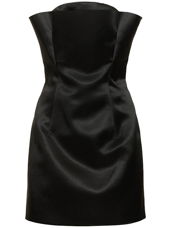 Strapless duchesse mini dress - Thumbnail 1
