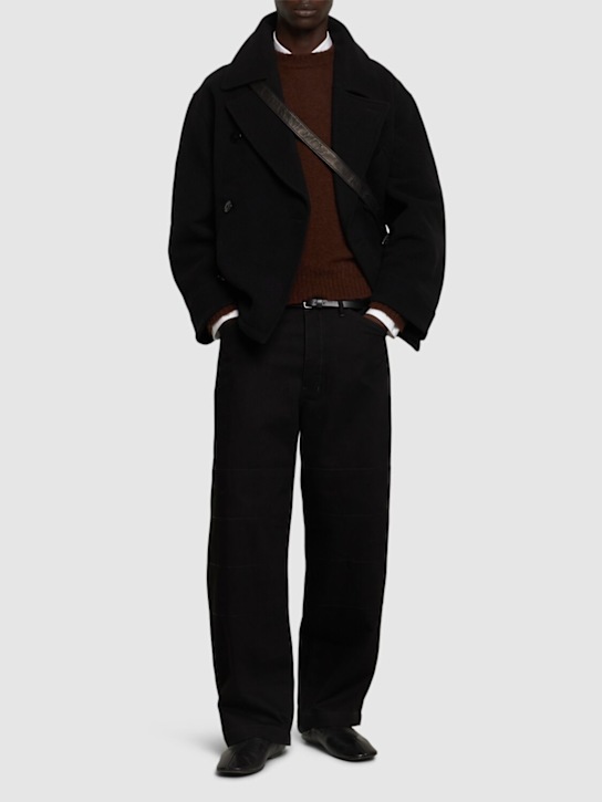 Lemaire: Judo pants - Black - men_1 | Luisa Via Roma