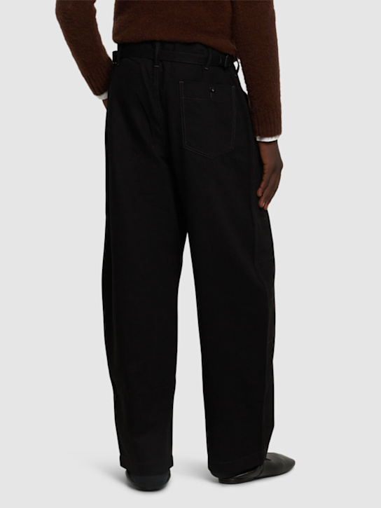 Lemaire: Judo pants - Black - men_2 | Luisa Via Roma
