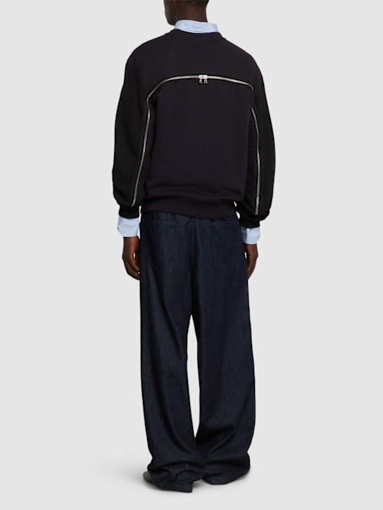 Dries Van Noten: Harson cotton jersey sweatshirt - men_1 | Luisa Via Roma