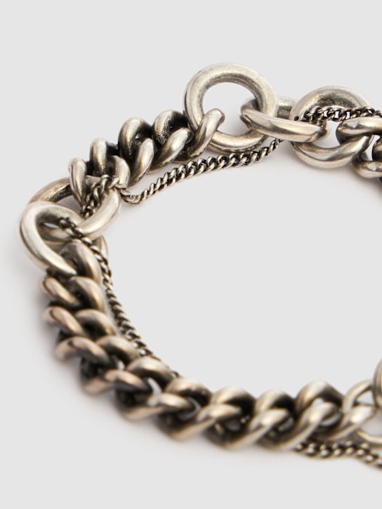 Ann Demeulemeester: Sane mixed chain bracelet - men_1 | Luisa Via Roma