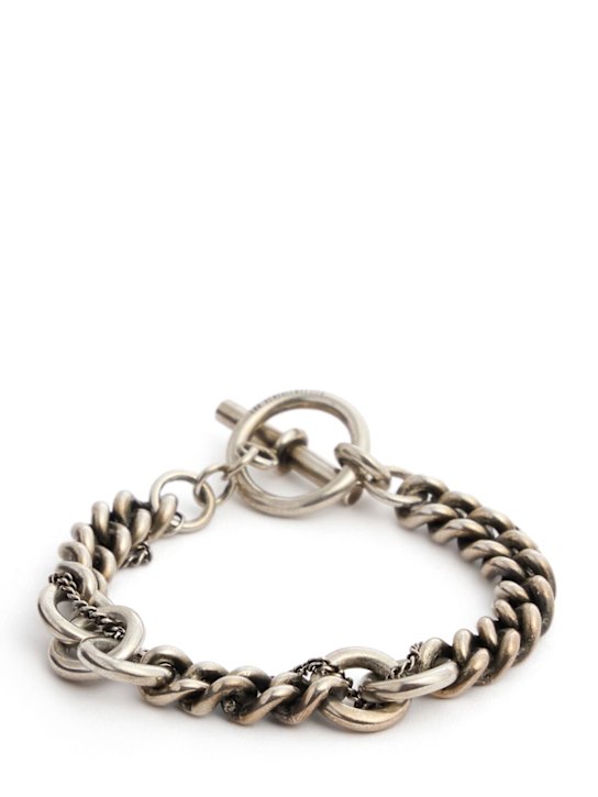 Ann Demeulemeester: Sane mixed chain bracelet - men_0 | Luisa Via Roma