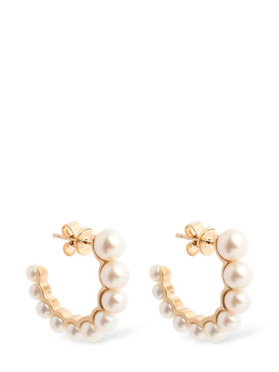 Sophie Bille Brahe: Boucle de Perle 14kt & pearl earrings - Pearl - women_0 | Luisa Via Roma