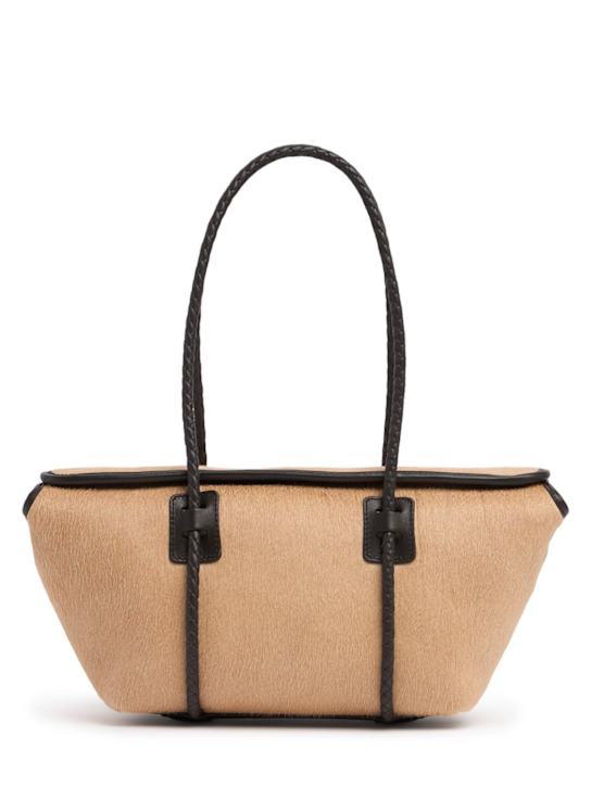 Hereu: Schultertasche aus Leder "Fleca“ - Beige - women_0 | Luisa Via Roma