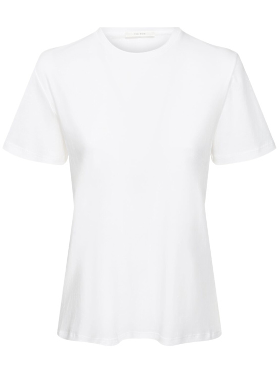 The Row: Wesler コットンジャージーTシャツ - ホワイト - women_0 | Luisa Via Roma