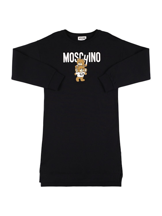 Moschino: コットンスウェットワンピース - kids-girls_0 | Luisa Via Roma