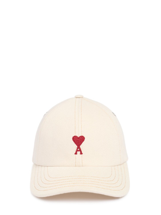 AMI Paris: ADC embroidery baseball cap - women_0 | Luisa Via Roma