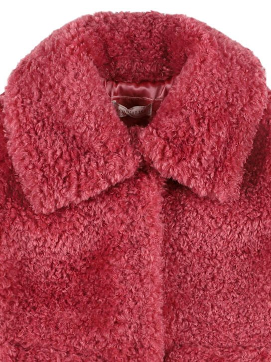 Monnalisa: Poly faux fur coat - Pembe - kids-girls_1 | Luisa Via Roma