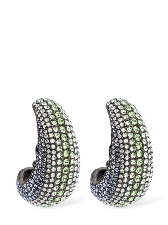 Swarovski: Orecchini a cerchio grandi Sublima con cristalli - women_0 | Luisa Via Roma